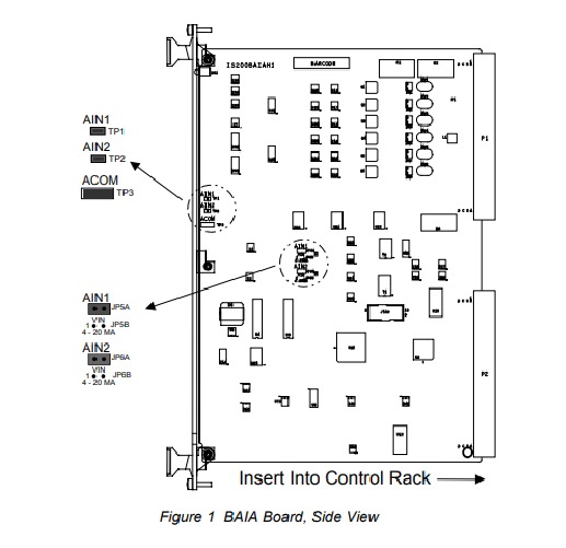 First Page Image of IS200BAIA Board Layout Diagram.pdf